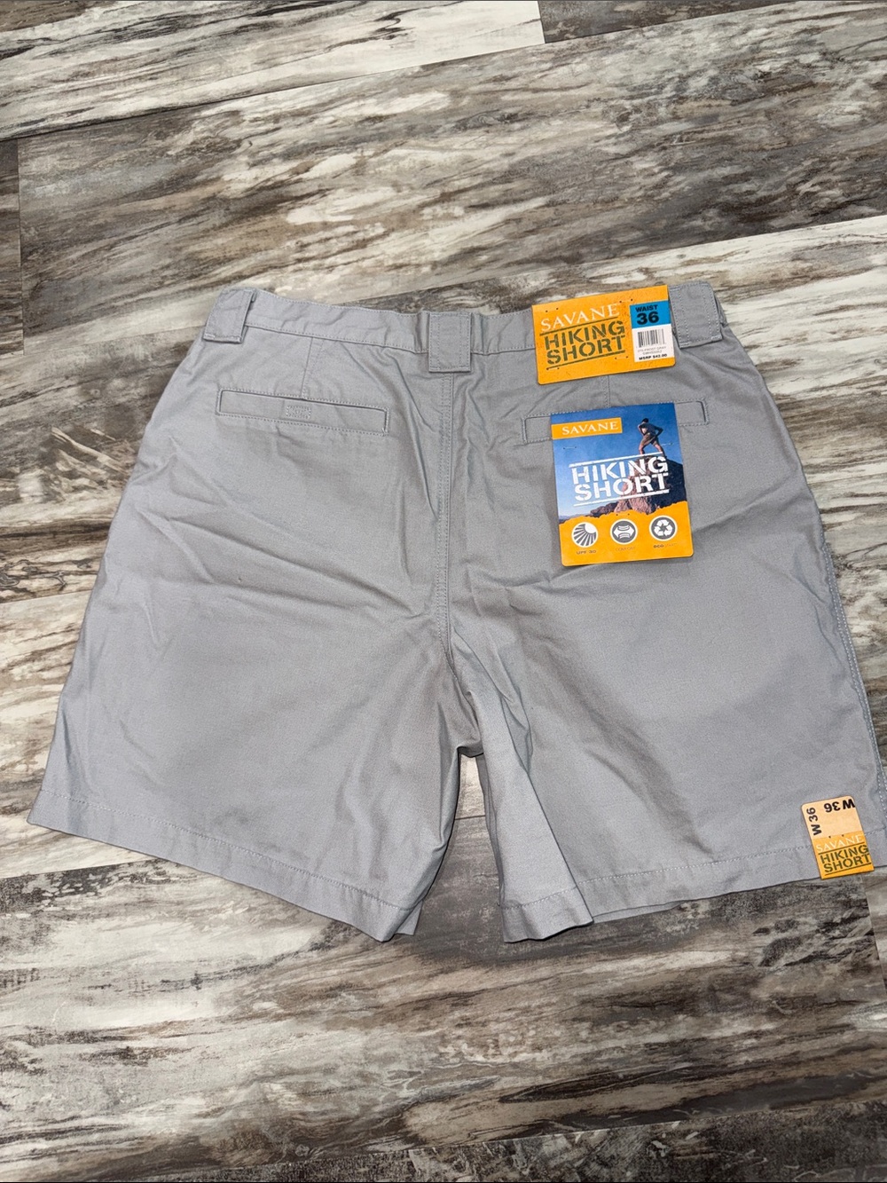 NWT Savane Hiking Cargo Gray Short Men’s 36 Cargo Shorts